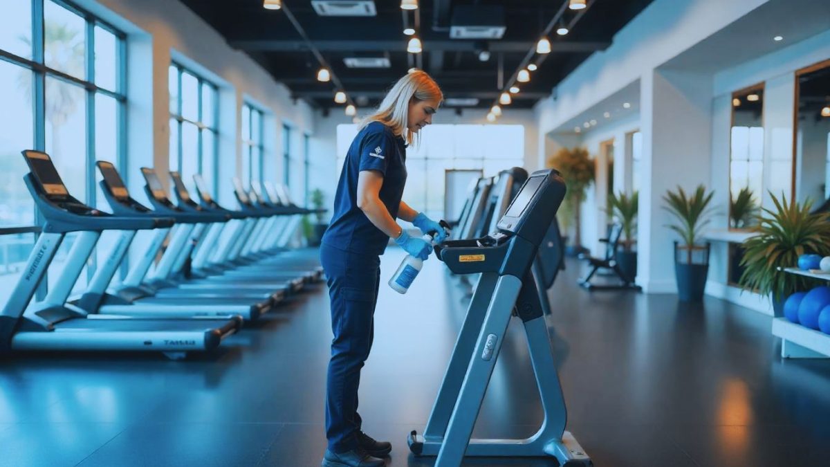 cómo limpiar un gimnasio
