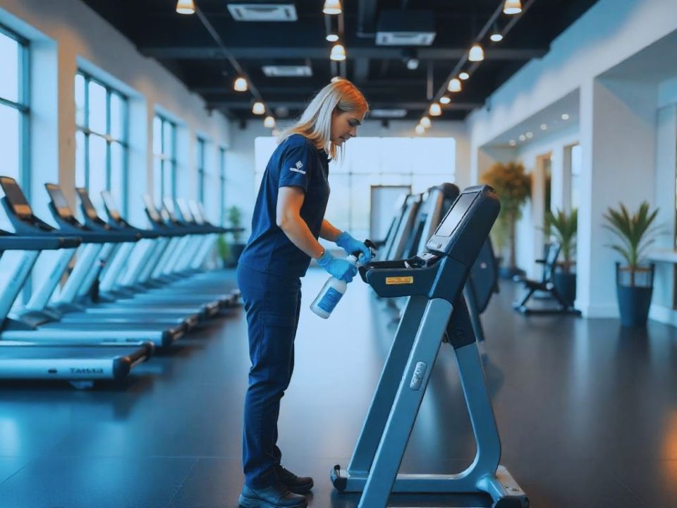 cómo limpiar un gimnasio