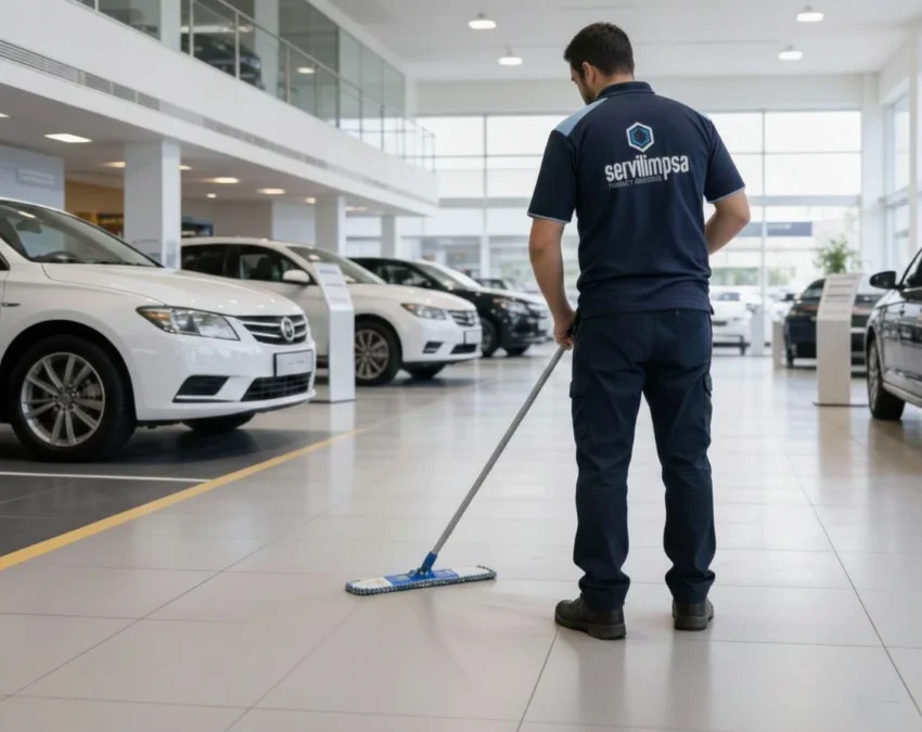 Limpieza de concesionarios sector automoción Servilimpsa