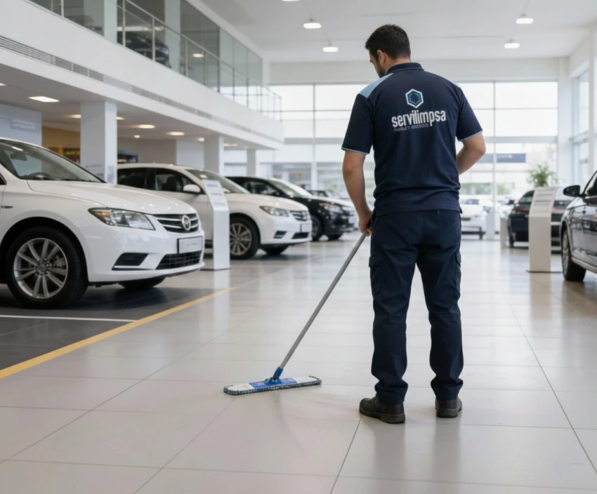 Limpieza de concesionarios sector automoción Servilimpsa